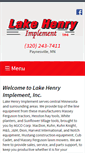 Mobile Screenshot of lakehenryimplement.com